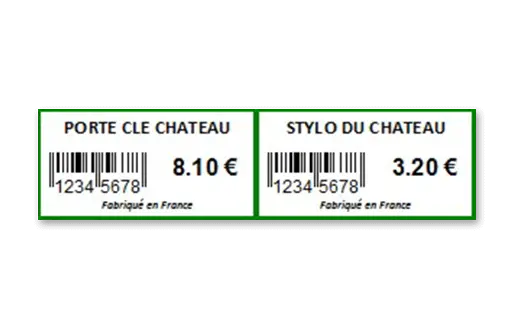 Etiquette tête de gondole